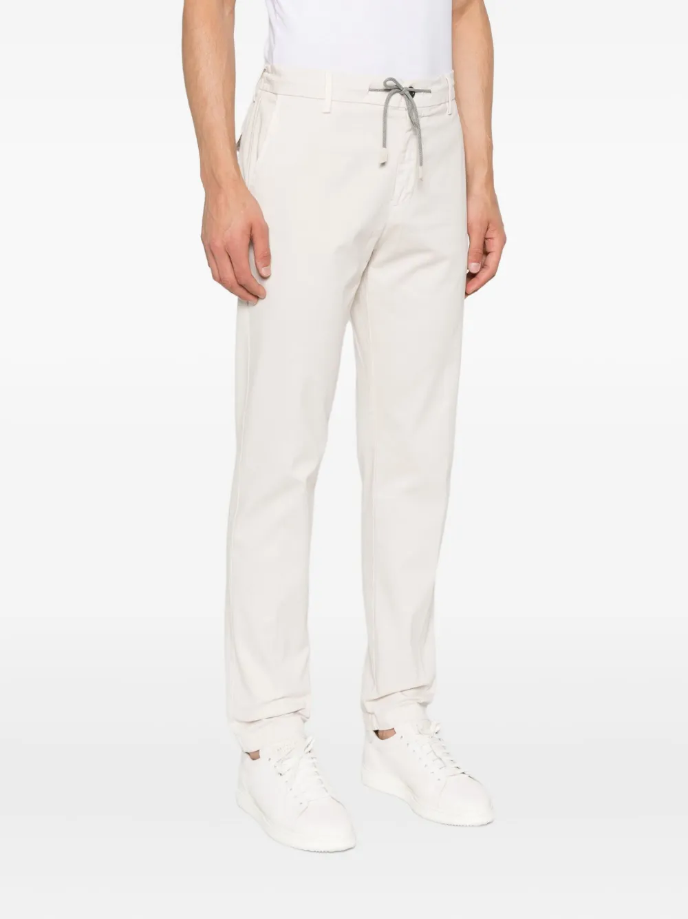 Eleventy Broek met trekkoord Beige