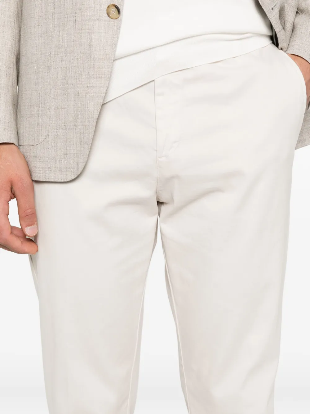 Eleventy Broek met trekkoord Beige