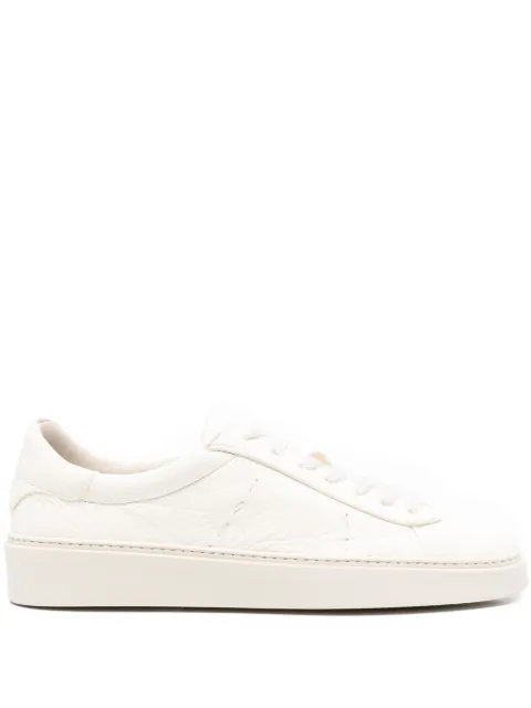 Eleventy leather low-top sneakers