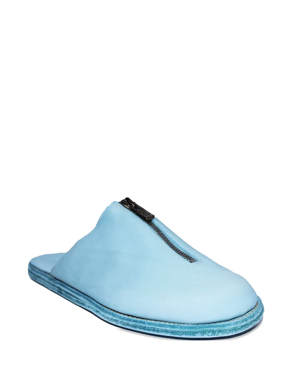 Guidi zip-detail leather mules | Image 2
