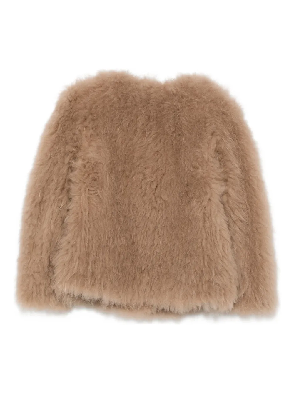 Liska Langärmelige Jacke Aus Ziegenfell In Brown