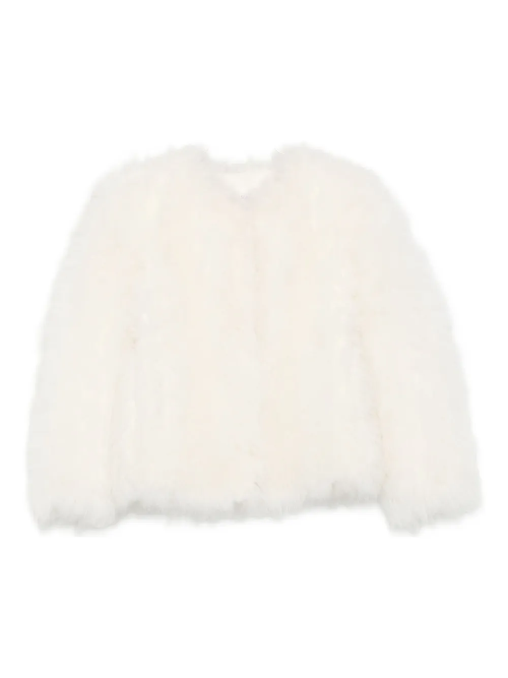 Liska Jacke Aus Ziegenfell In White