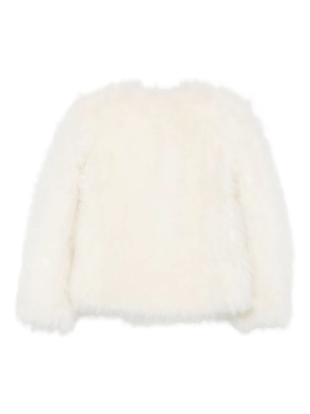 Liska Jacke Aus Ziegenfell In White