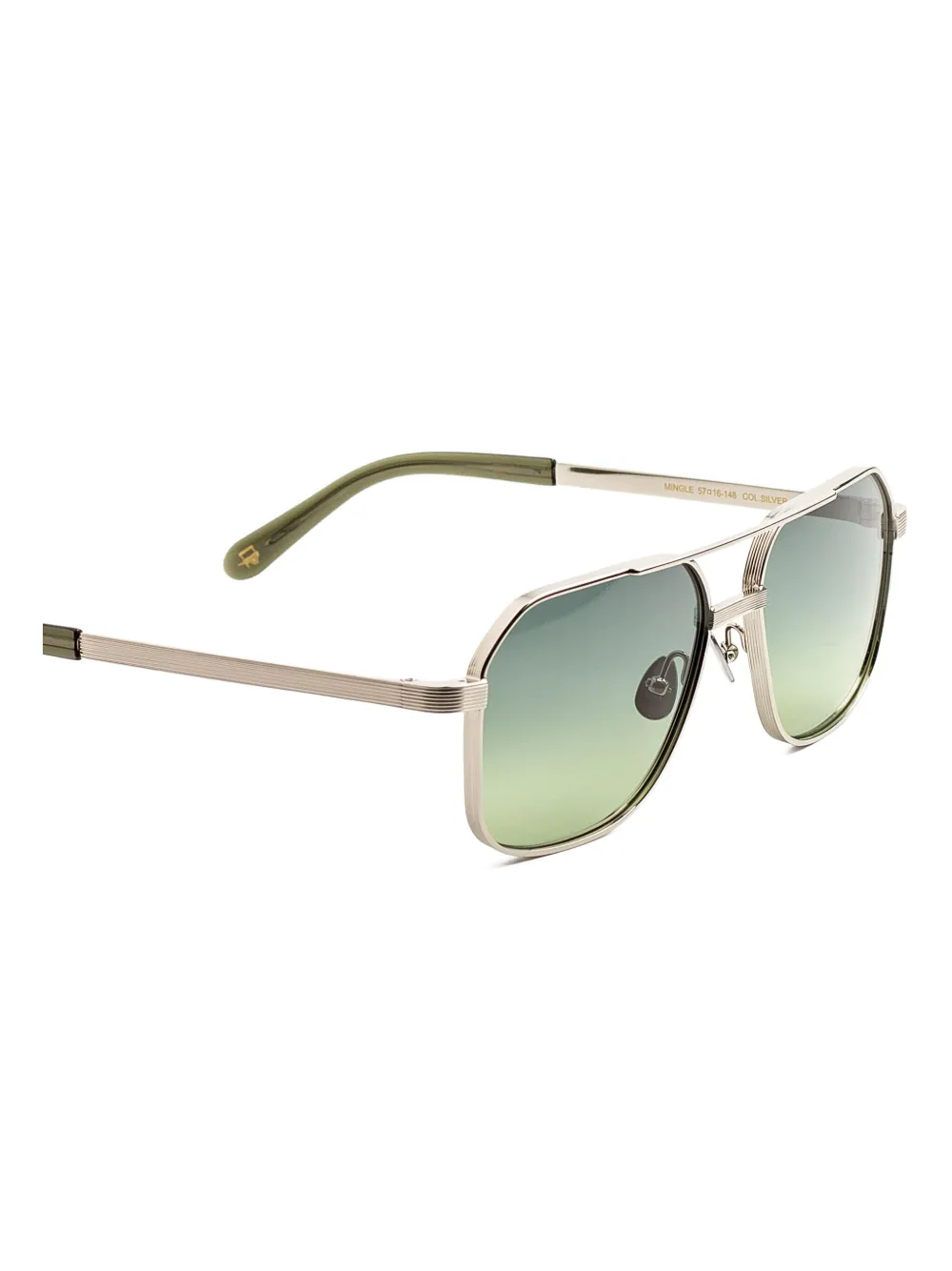 Moscot Mingle zonnebril met vierkant montuur - Groen