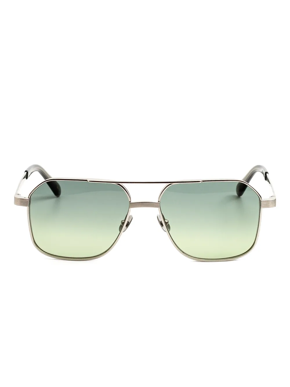 Moscot Mingle zonnebril met vierkant montuur Groen