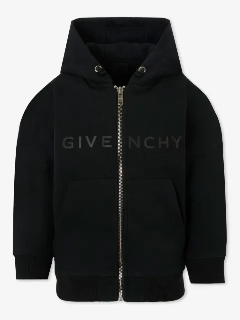 Givenchy Kids Kapuzenjacke mit Logo-Print