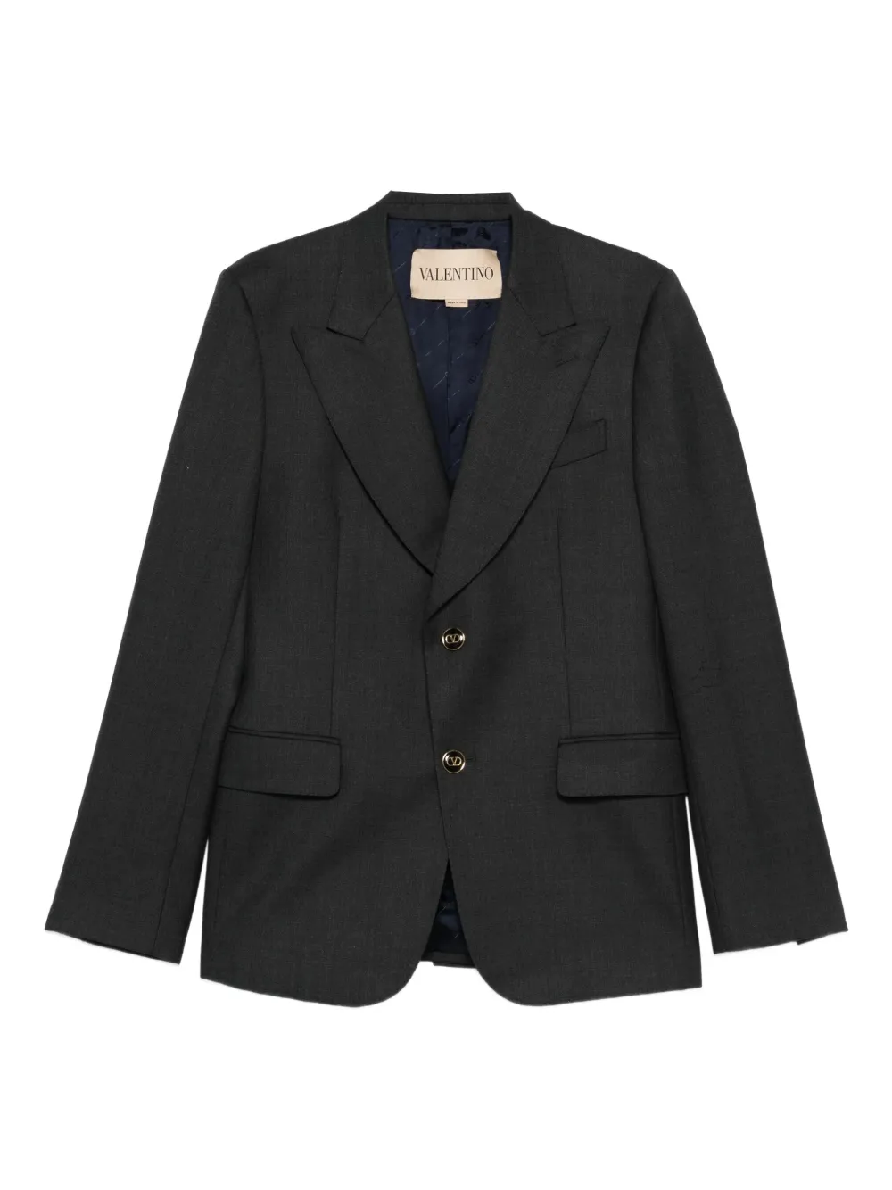 Valentino Garavani Blazer met enkele rij knopen Grijs