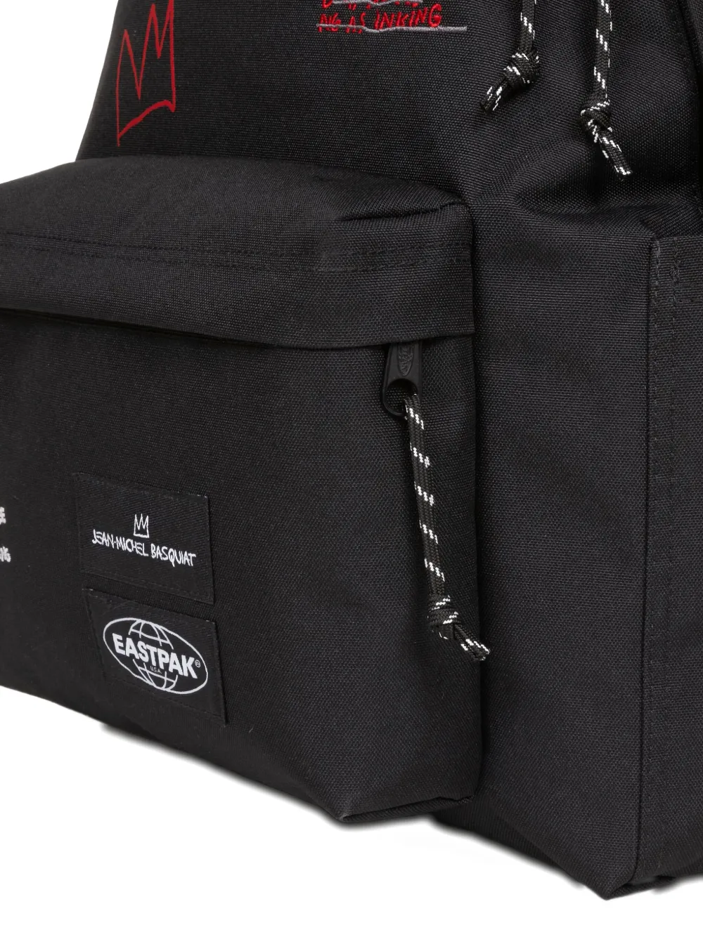 Eastpak x © Estate of Jean-Michel Basquiat grafische rugzak Zwart