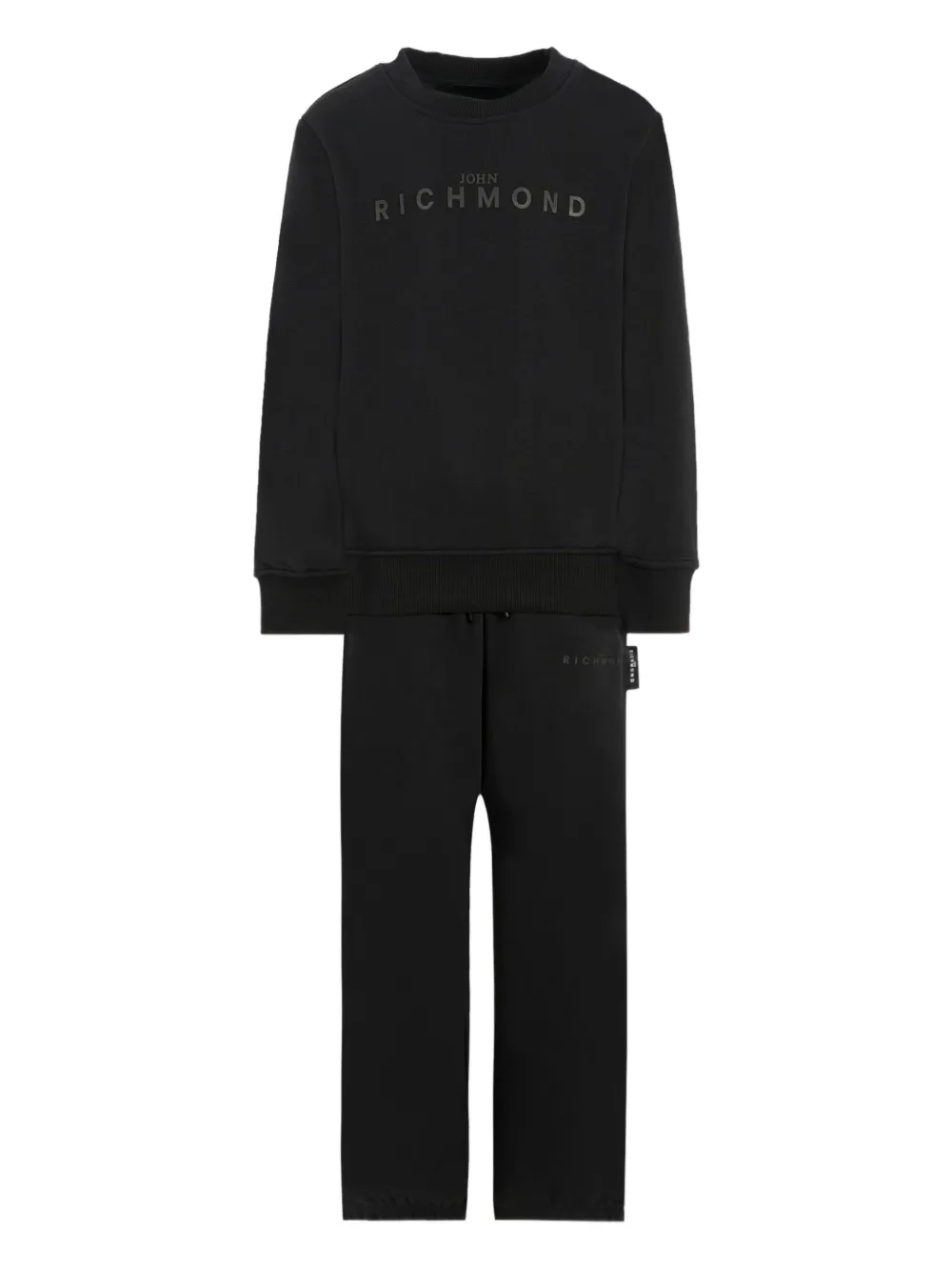 John Richmond Junior logo-embroidered tracksuit set | Black | Image 1