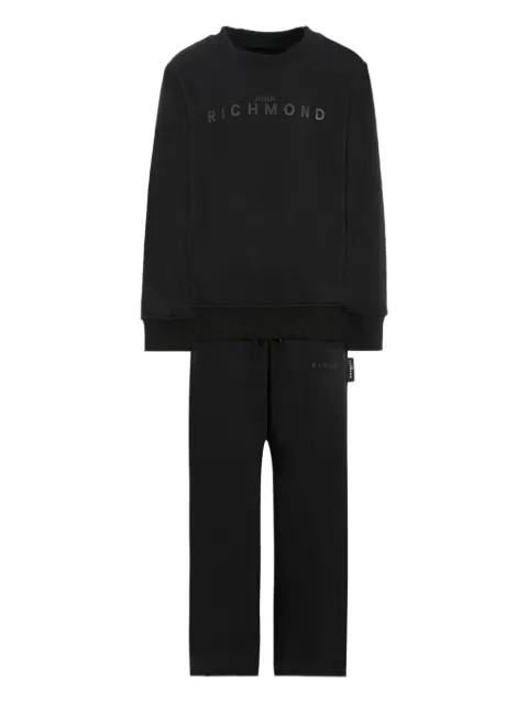 John Richmond Junior logo-embroidered tracksuit set
