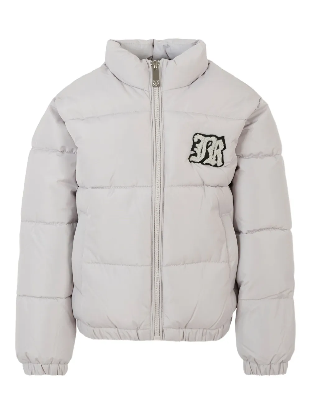 John Richmond Junior padde logo-patch jacket Grijs