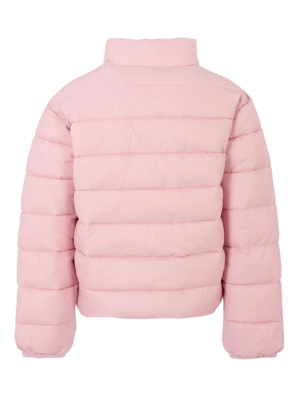 John Richmond Junior logo-patch padded jacket Roze