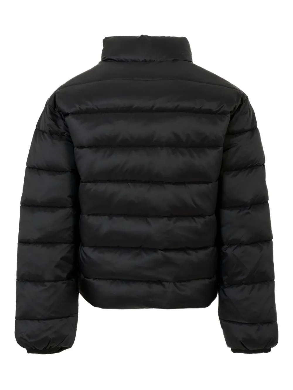 John Richmond Junior logo-patch padded jacket Zwart