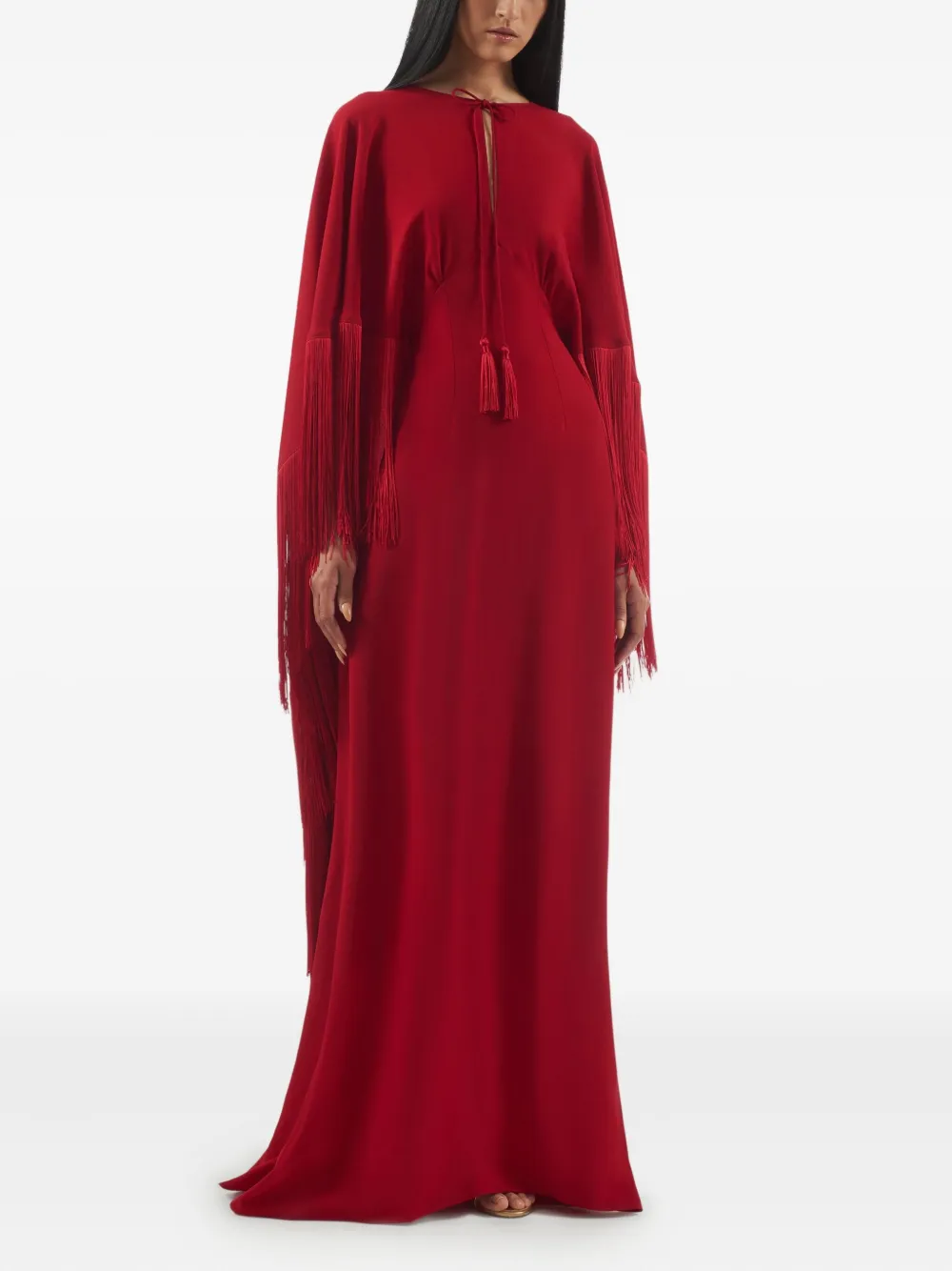 Taller Marmo 1974 fringe cape dress | Evening Dresses | Image 2
