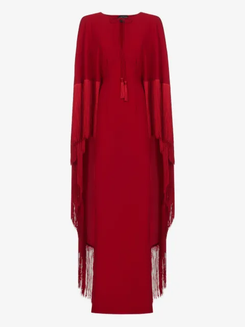 Taller Marmo 1974 fringe cape dress