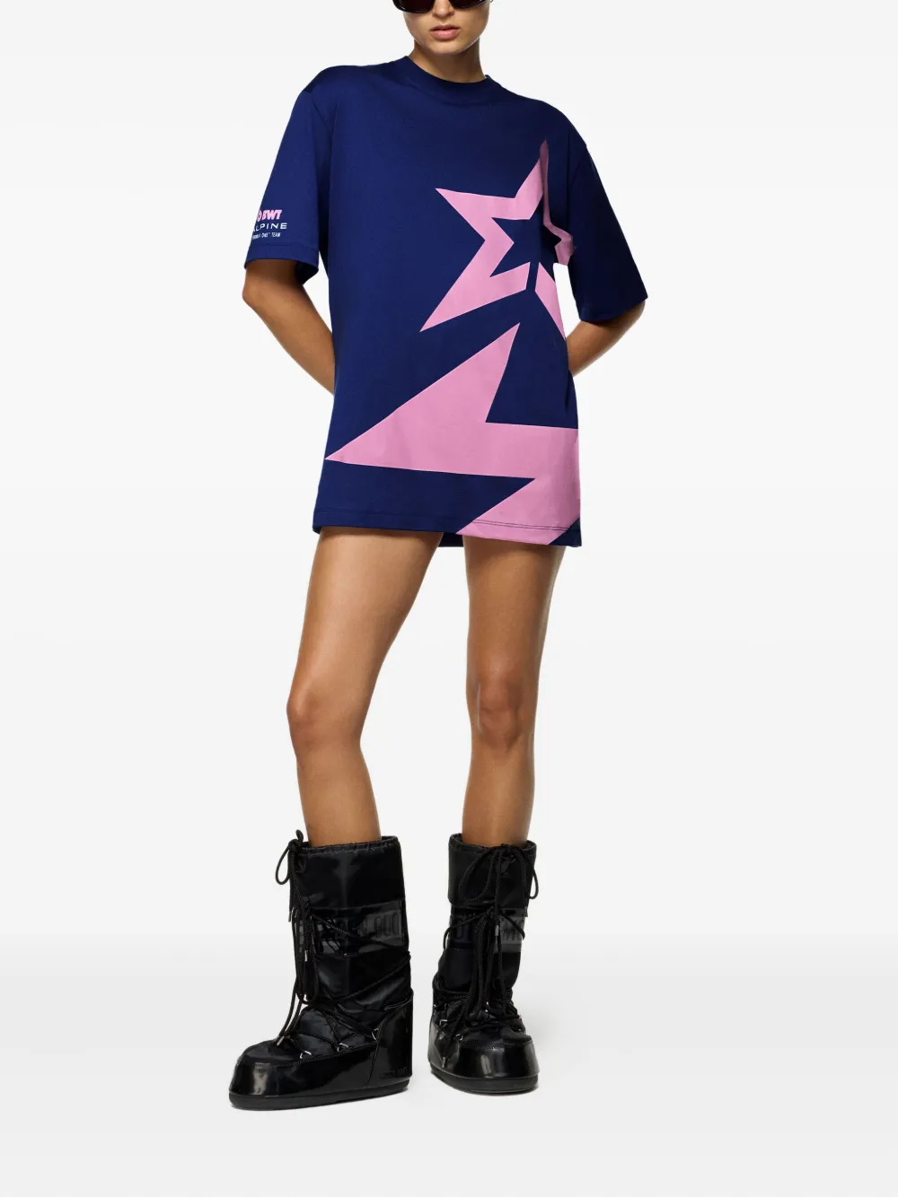 Perfect Moment Star-print T-shirt In Blue