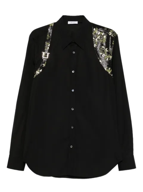 Alexander McQueen jacquard-harness shirt