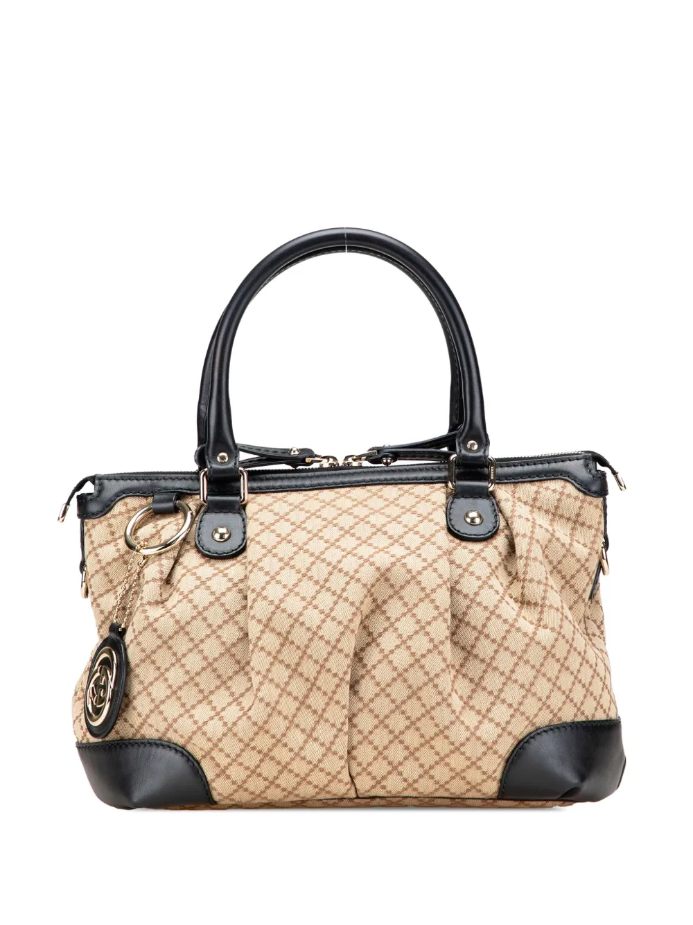 Gucci Pre-Owned 2000-2015 ディアマンテ キャンバス スーキー サッチェルバッグ - ブラウン Gucci Pre-Owned 2000-2015 ディアマンテ キャンバス スーキー サッチェルバッグ - ブラウン
