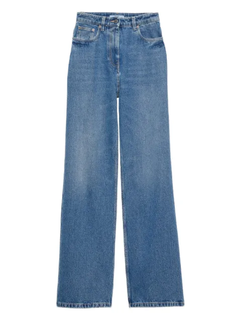 Prada logo-plaque five-pocket jeans