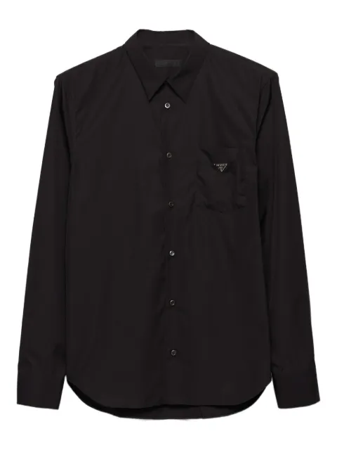 Prada patch-pocket cotton shirt