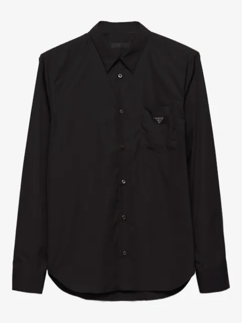 Prada chemise en coton à poches poitrine