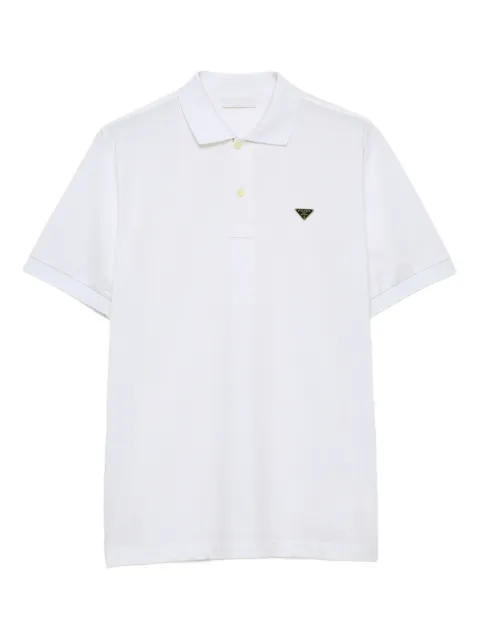 Prada logo-plaque polo shirt