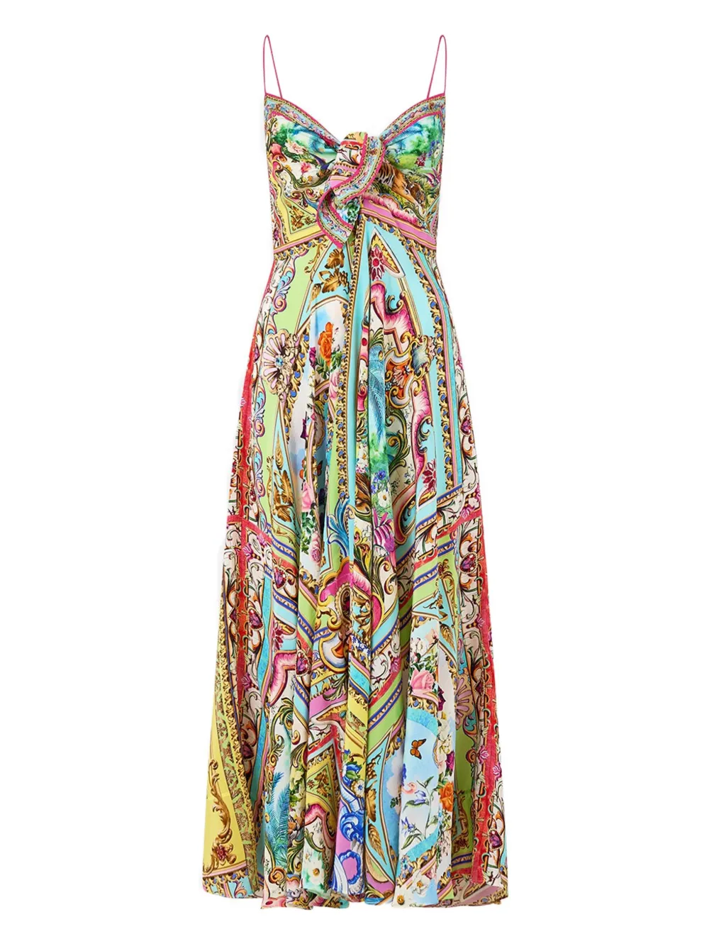 Camilla Gemustertes Spirit of Santa Maria Kleid - Blau