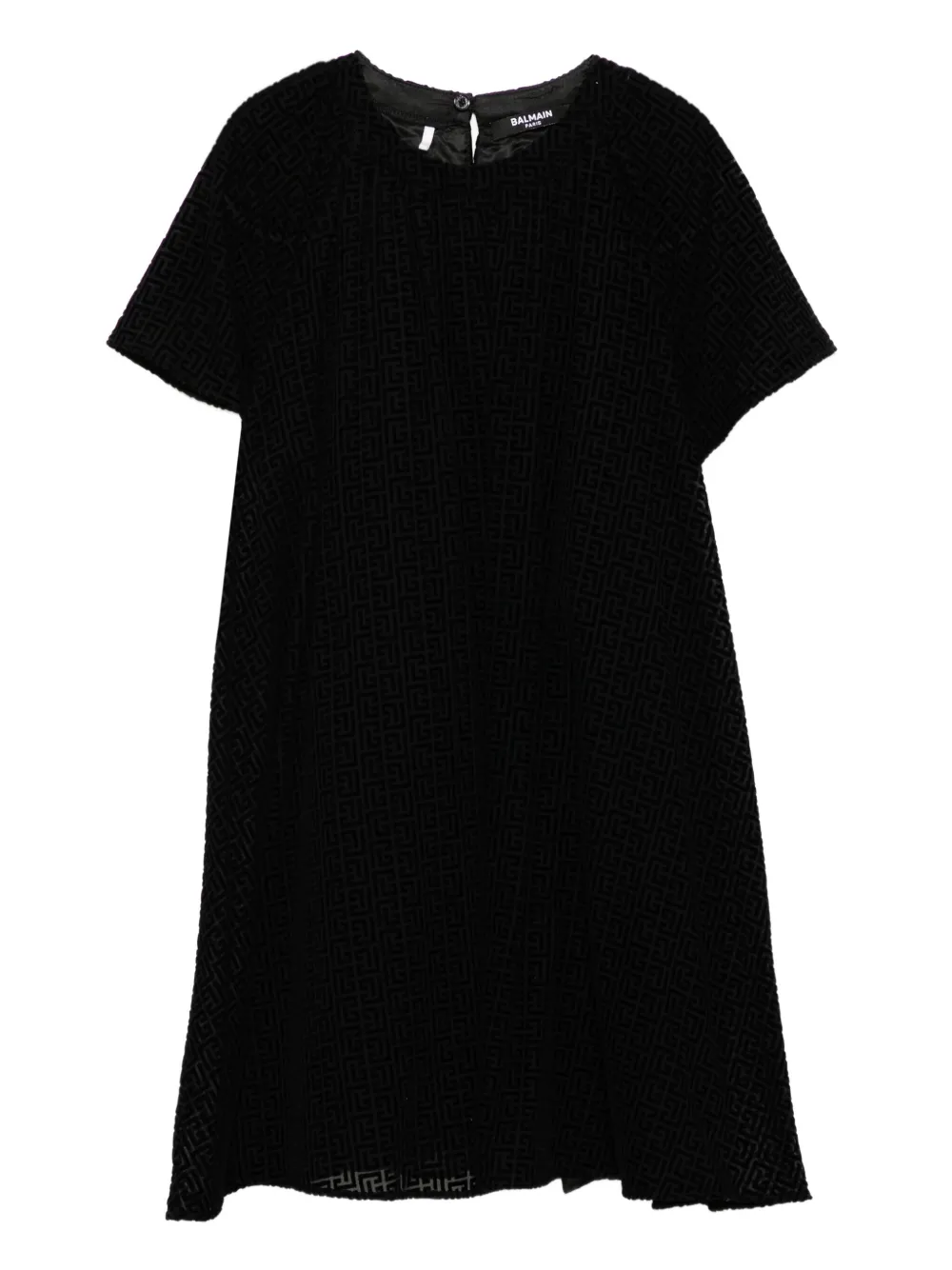 Balmain Kids short-sleeved dress - Black