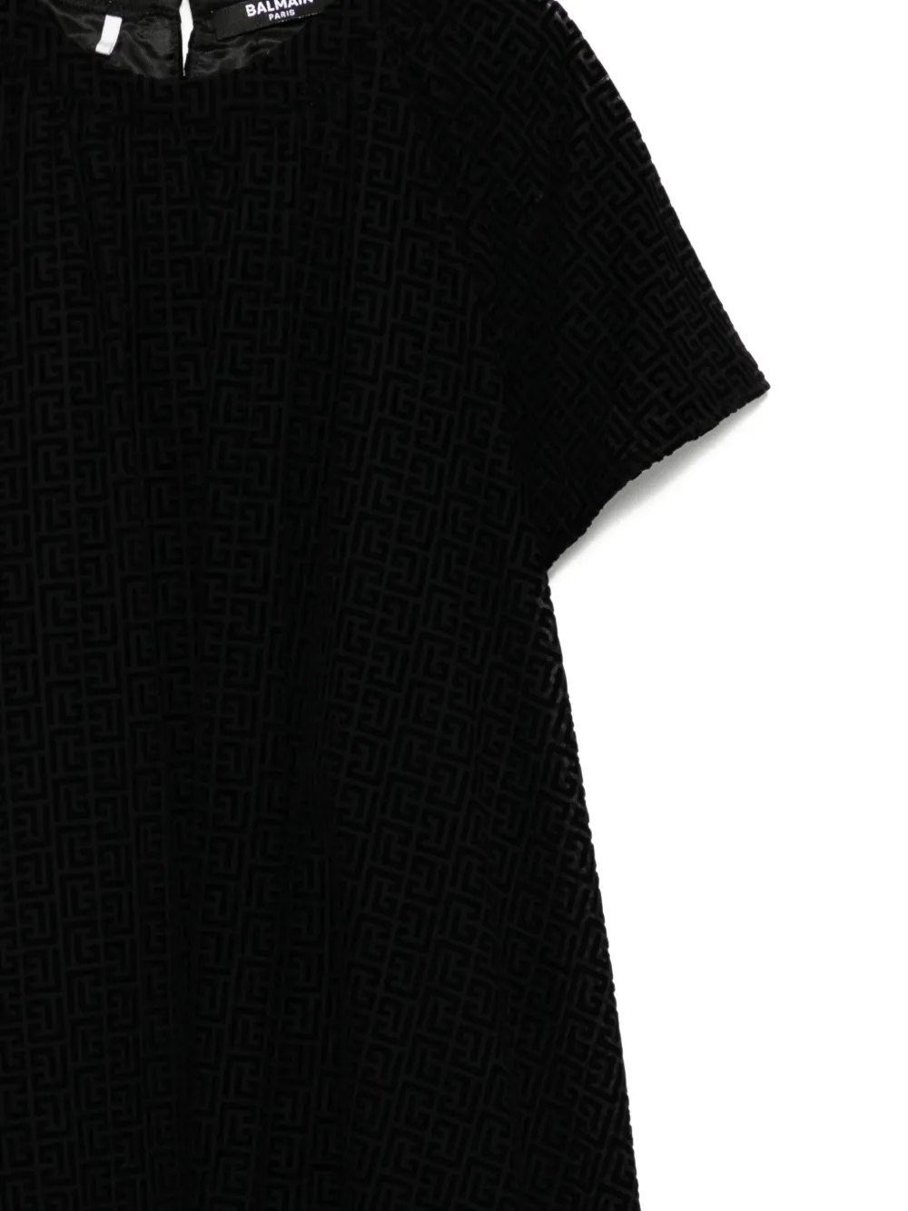 Balmain Kids Jurk met korte mouwen Zwart