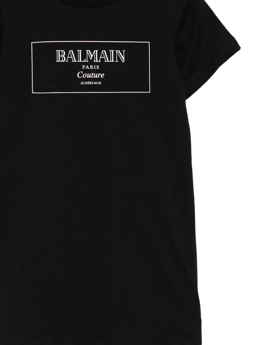 Balmain Kids Jurk met logoprint Zwart