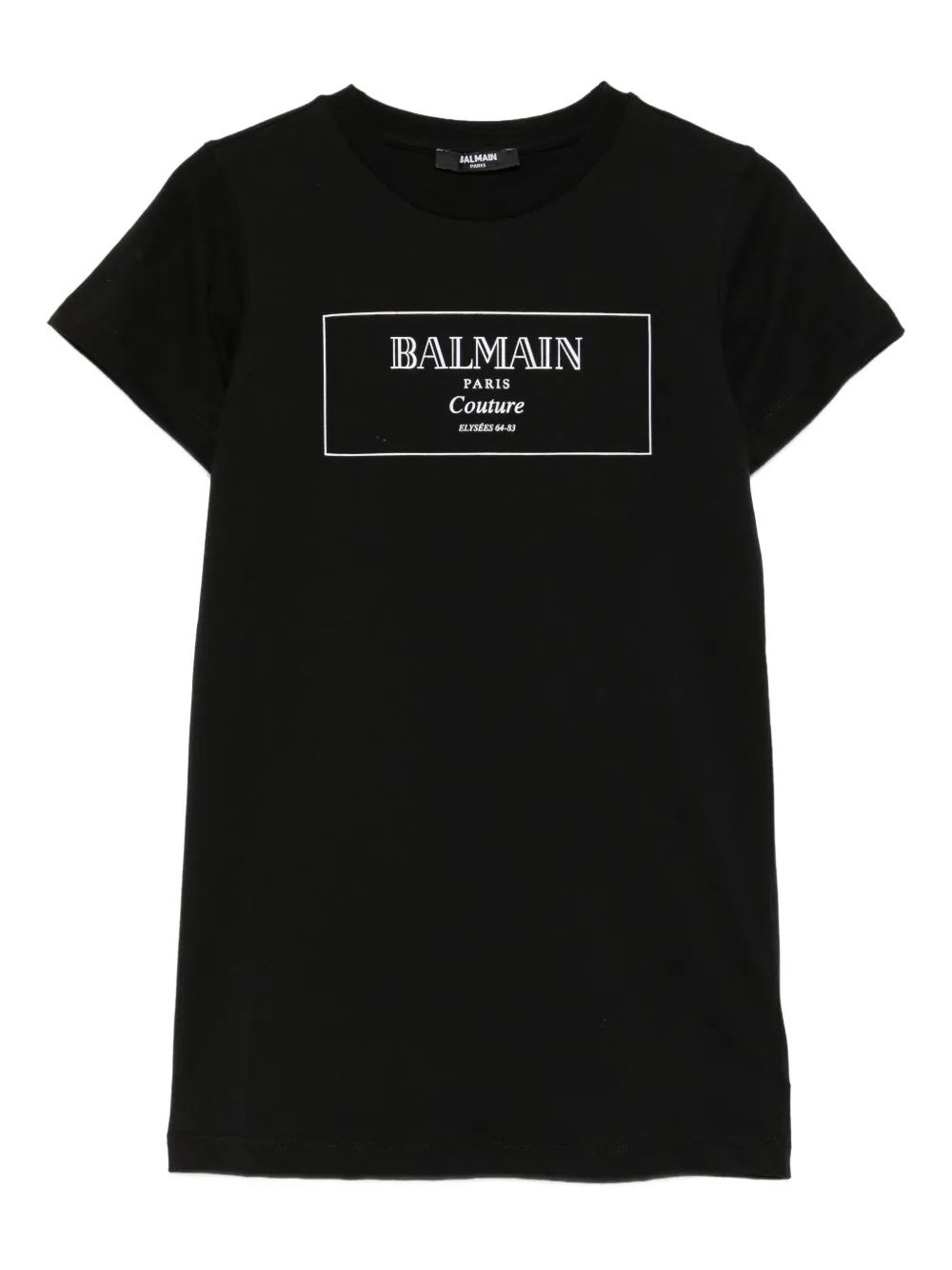 Balmain Kids Jurk met logoprint Zwart