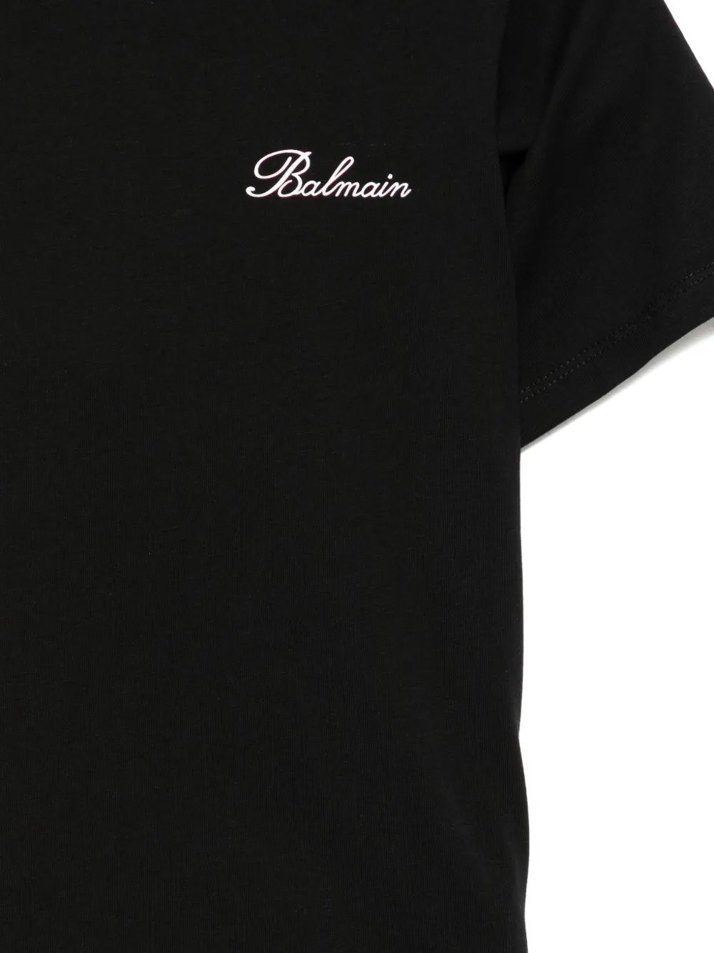 Balmain Kids T-shirt met logoprint Zwart