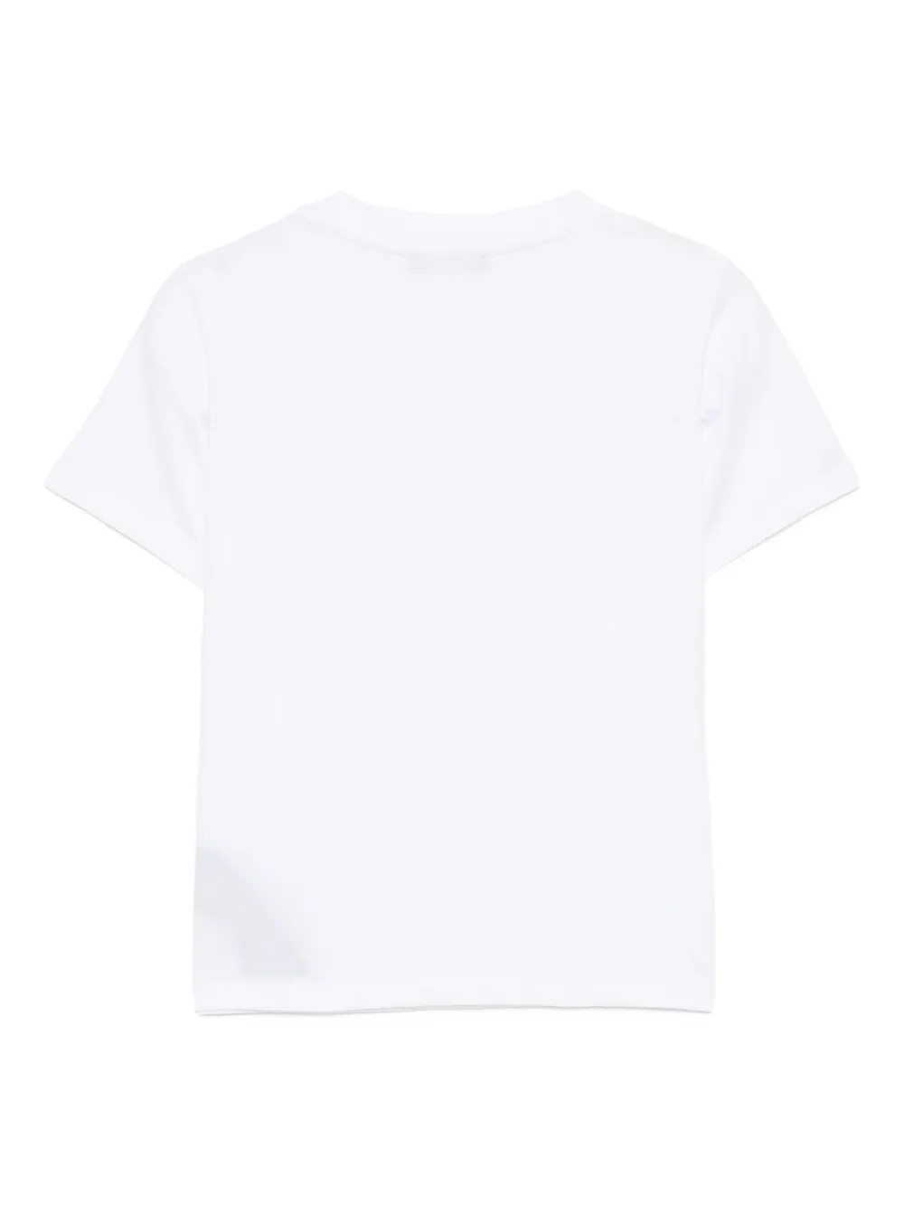 Balmain Kids T-shirt met geborduurd logo Wit