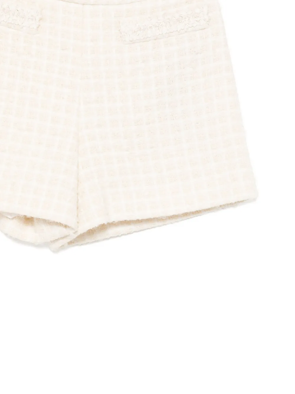 Balmain Kids Tweed shorts Beige