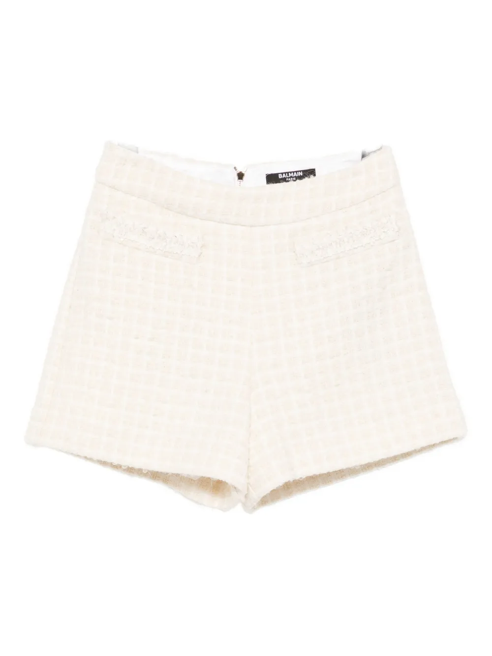Balmain Kids Tweed shorts Beige