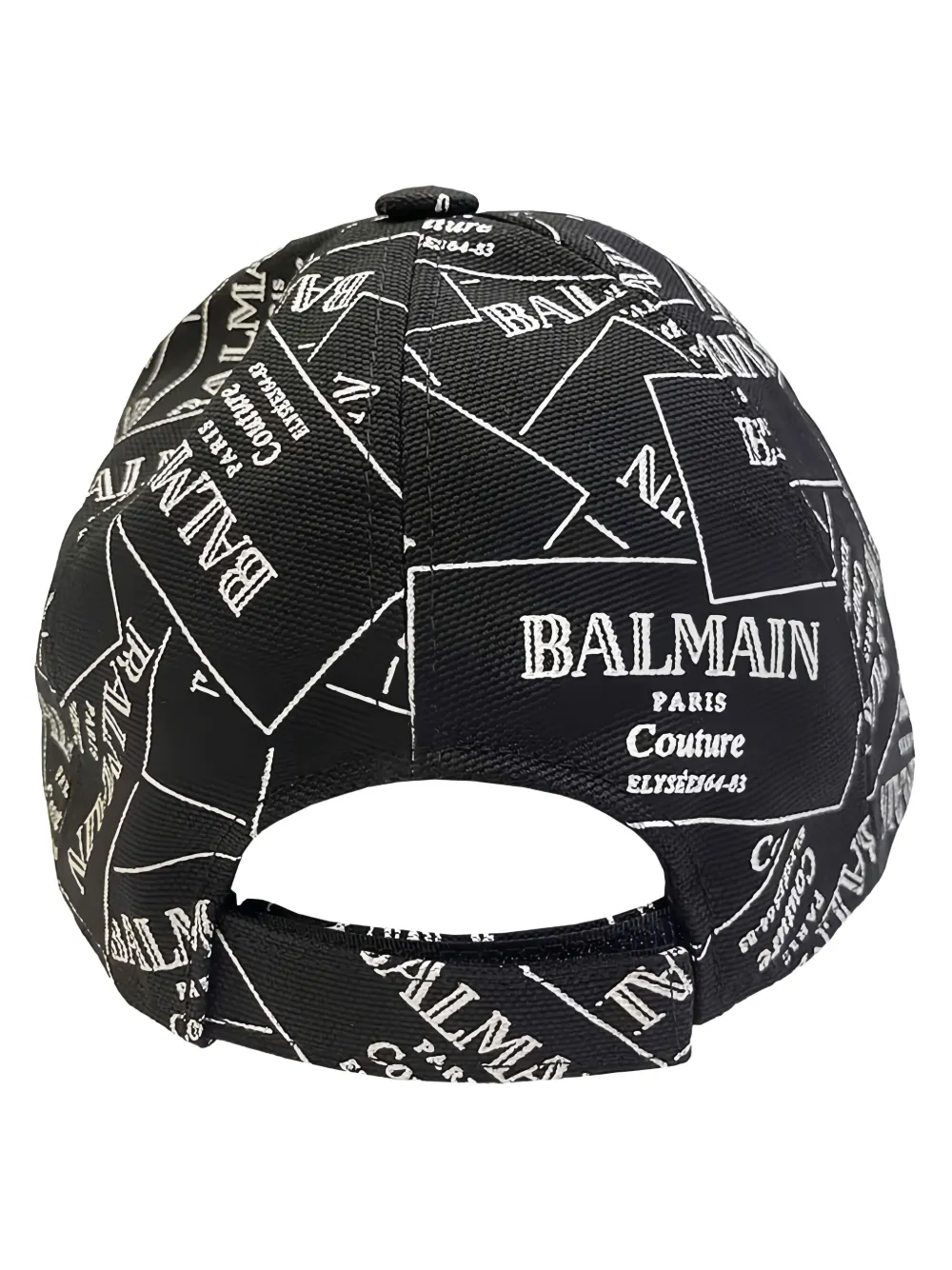 Balmain Kids logo-print baseball cap - Zwart