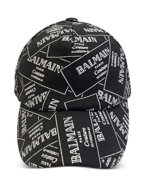 Balmain Kids logo-print baseball cap