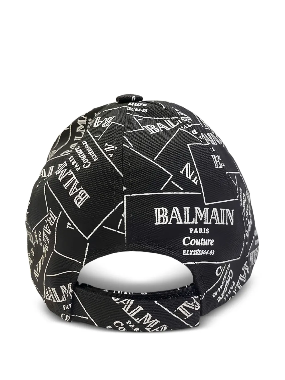 Balmain Kids Honkbalpet met logoprint Zwart