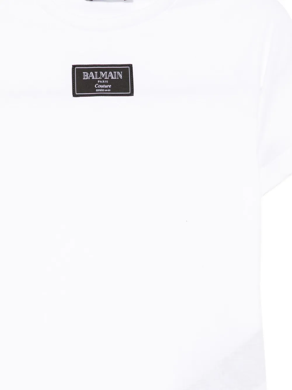 Balmain Kids T-shirt met logopatch Wit