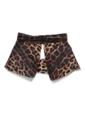 Moschino leopard-print tie - Brown