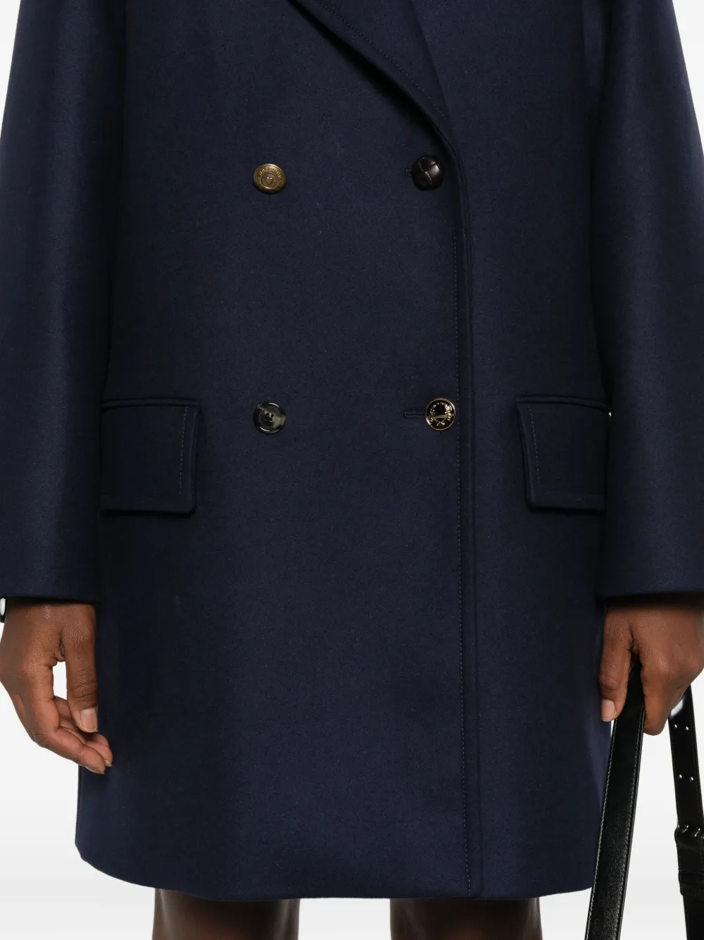 Moschino Jas met dubbele rij knopen Blauw