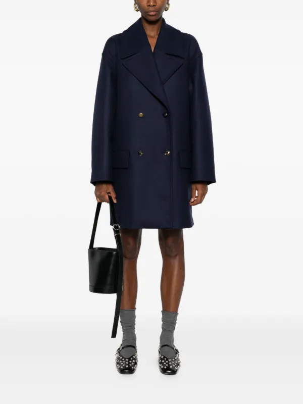 Moschino double-breasted Coat Blue FARFETCH GE