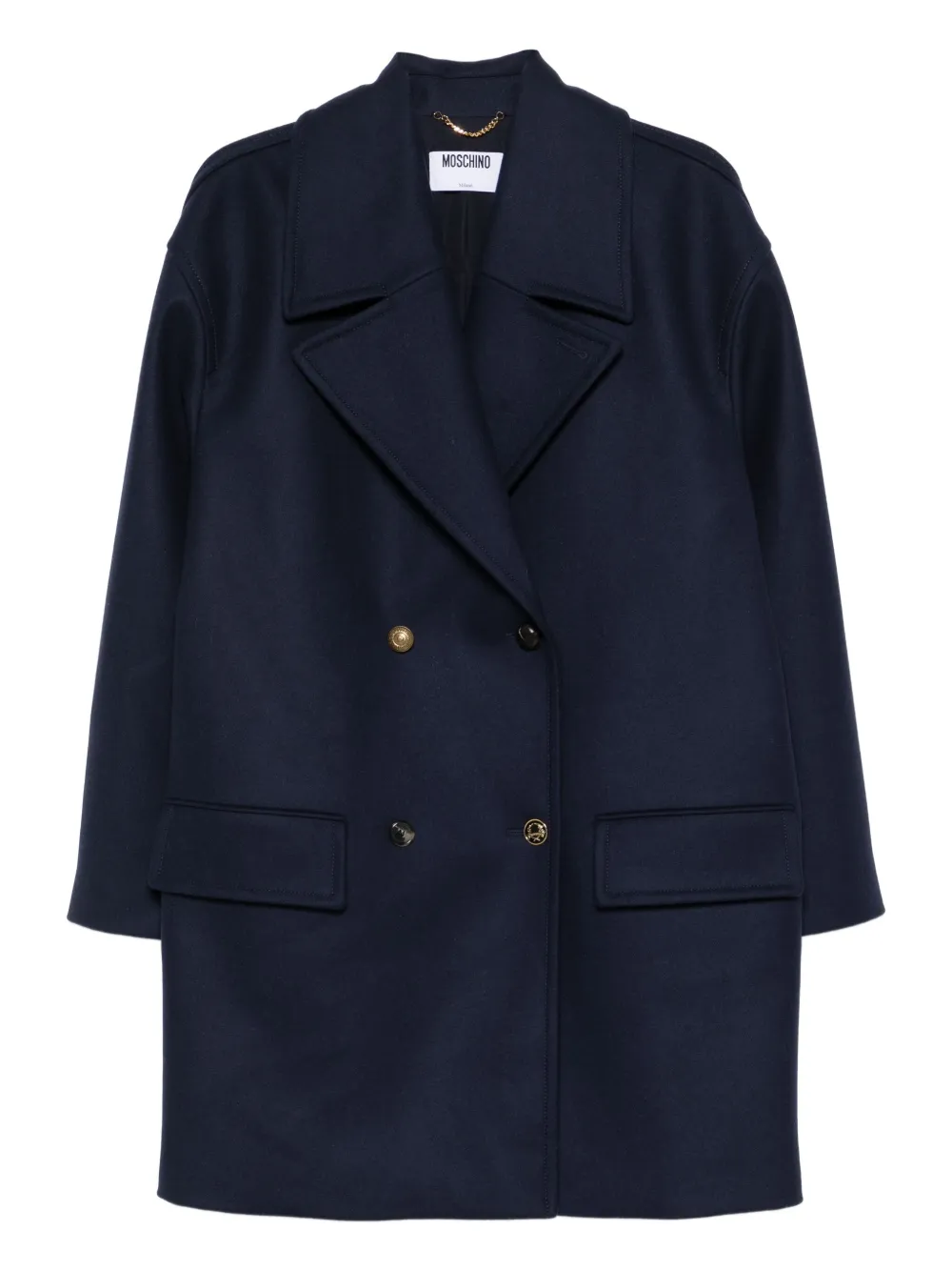 Moschino Jas met dubbele rij knopen Blauw