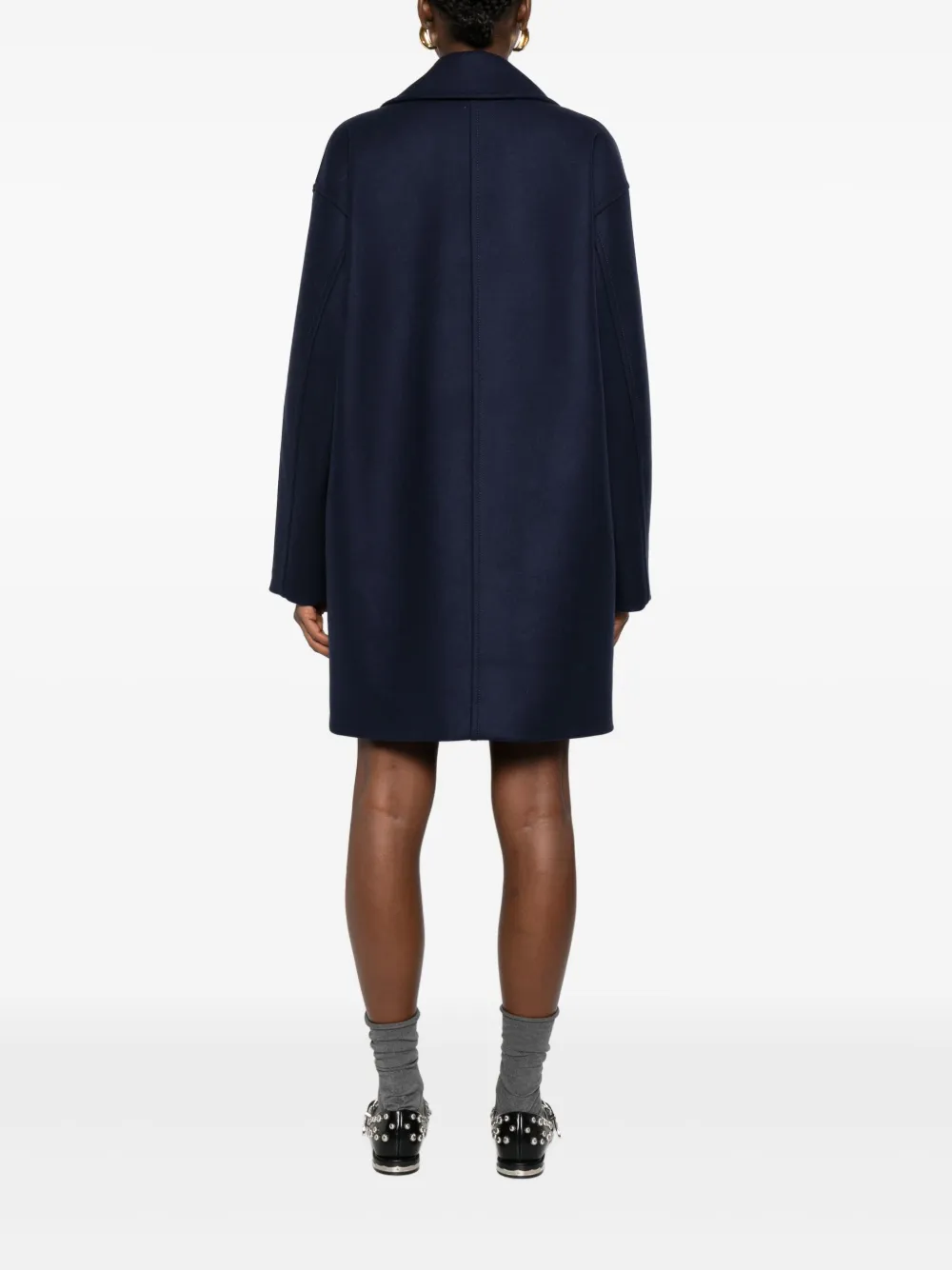 Moschino Jas met dubbele rij knopen Blauw