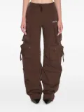 The Attico Fern elasticated-waist cargo pants - Brown