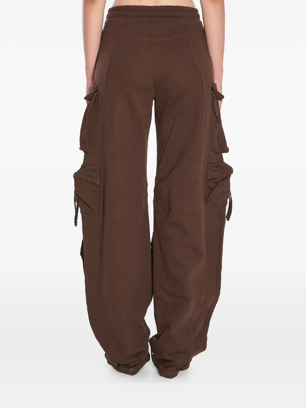 The Attico Fern elasticated-waist cargo pants Bruin
