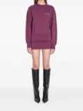 The Attico crew-neck mini dress - Purple