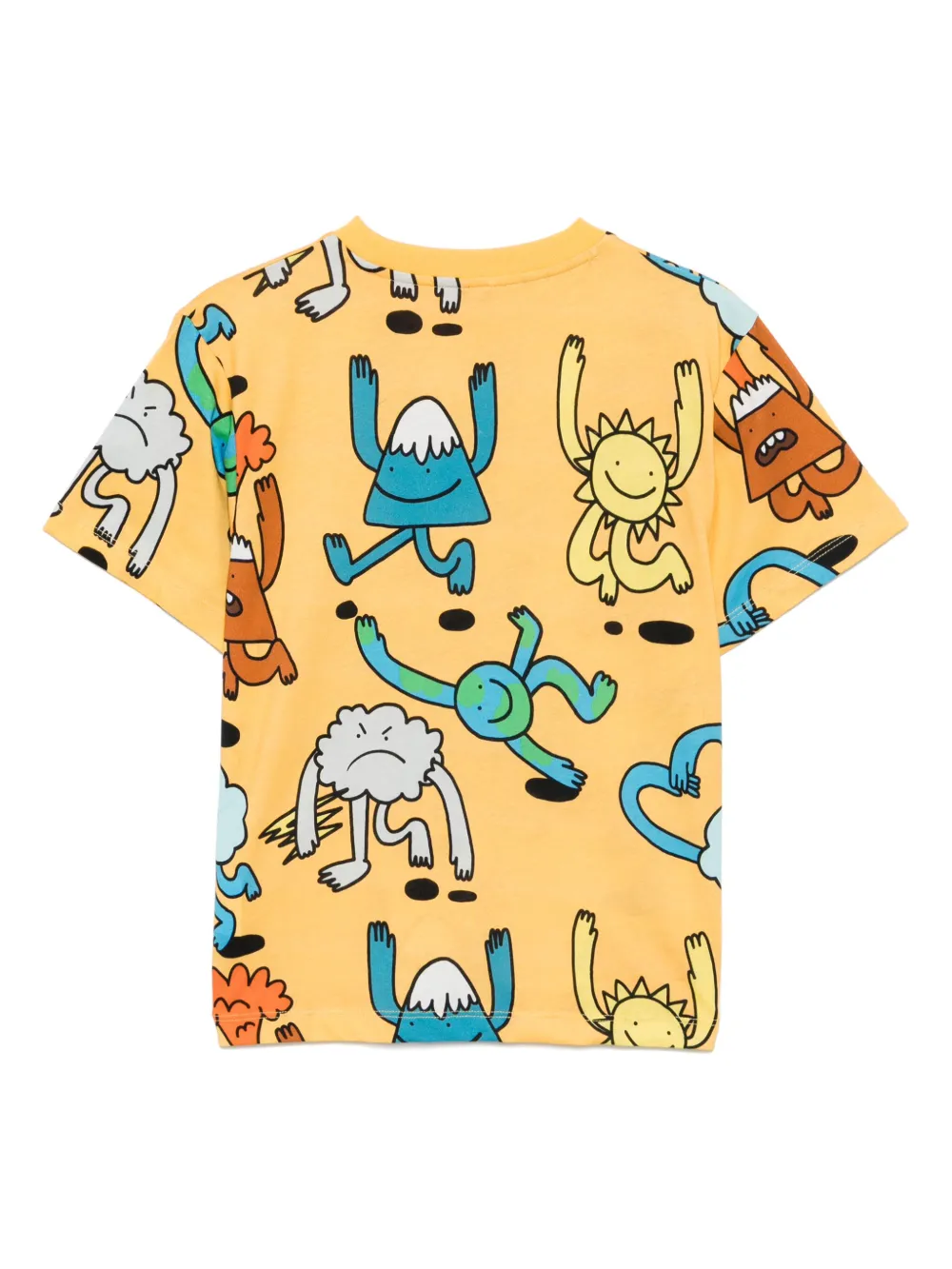 Stella McCartney Kids T-shirt met print Geel
