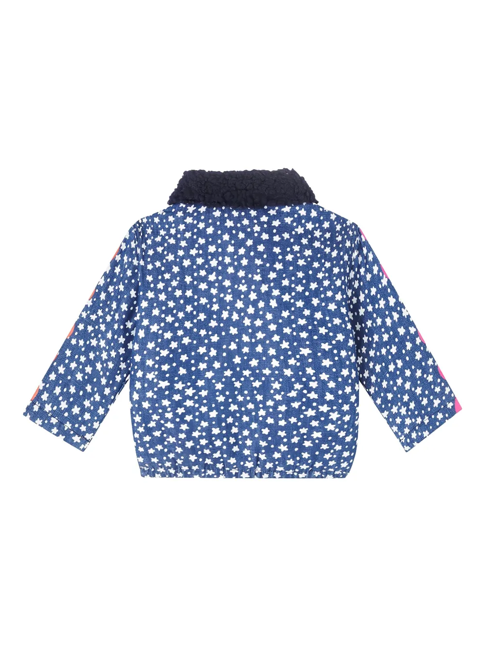 Stella McCartney Kids Jack met sterrenprint en borg kraag Blauw