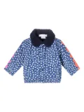 Stella McCartney Kids star-print borg-collar jacket - Blue